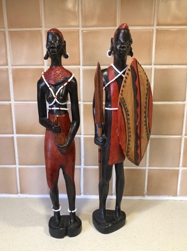 Vintage hand carved maasai - hand,