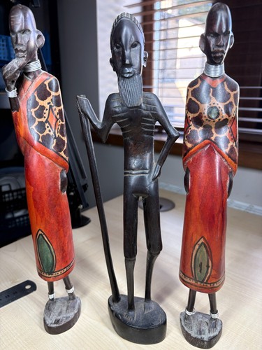 Wooden maasai warrior - warrior, and