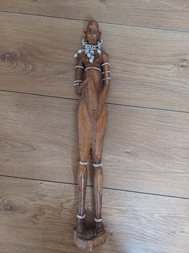 Hand carved maasai - maasai, style