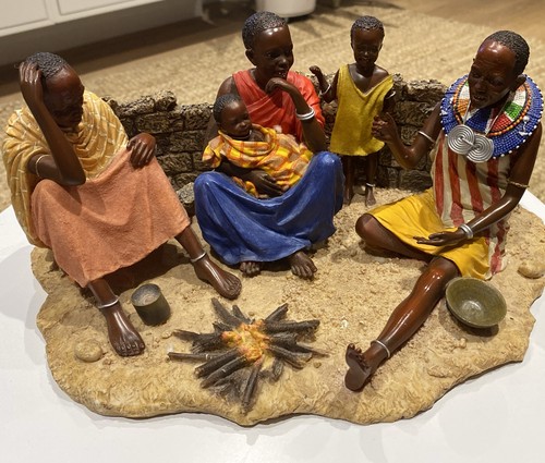 Large maasai figurine ngano - figurine,